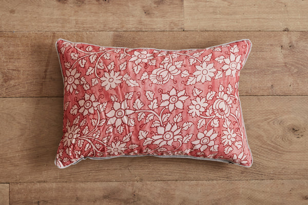 Hand Painted Silk Pillow