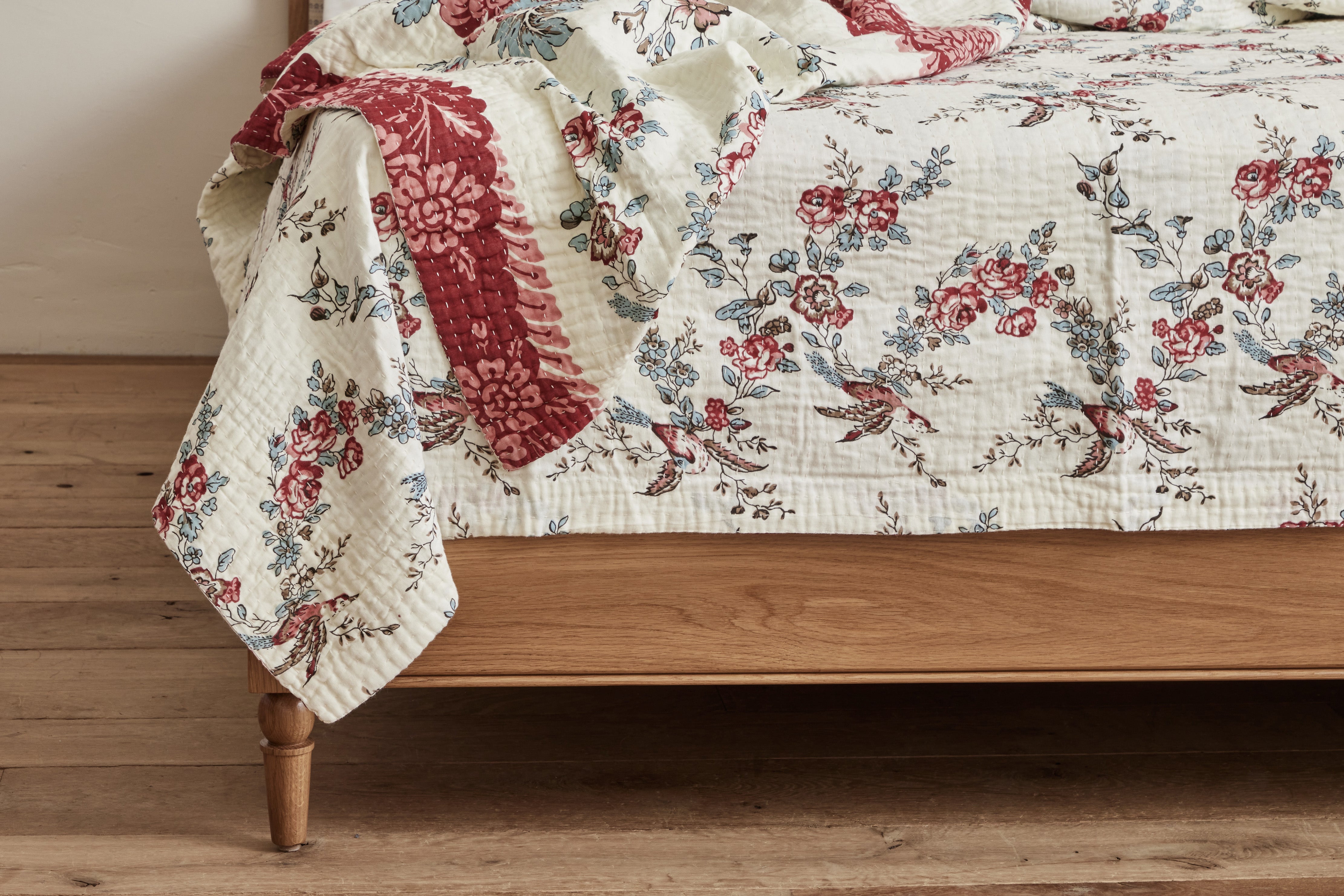 French Floral Bed Cover