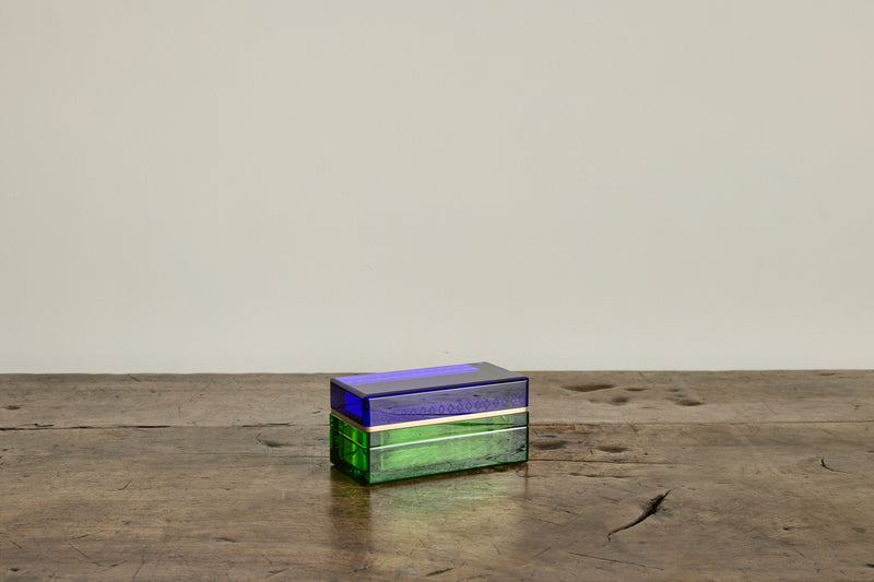 Jewelry Box, Cobalt & Emerald
