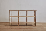 Bobbin 3-Tier Console in Natural Oak