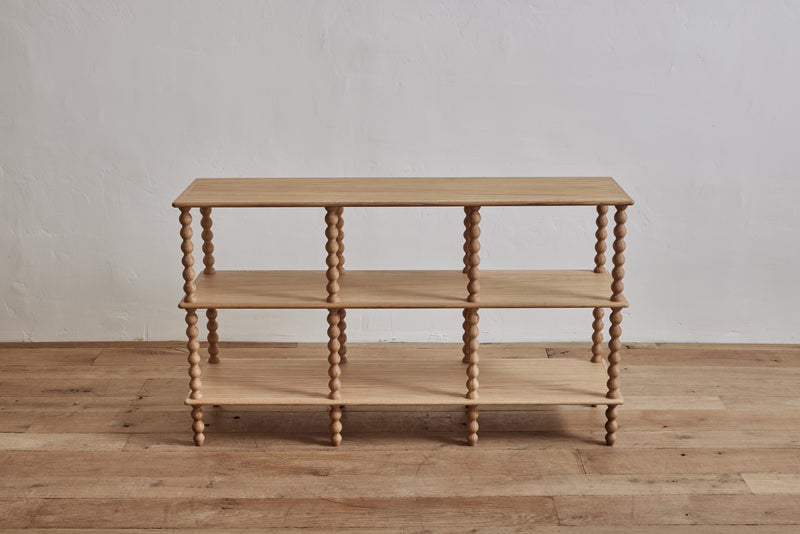 Alfred Newall Bobbin 3-Tier Console - Natural Oak (LA)