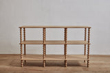 Bobbin 3-Tier Console in Natural Oak