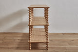 Bobbin 3-Tier Console in Natural Oak