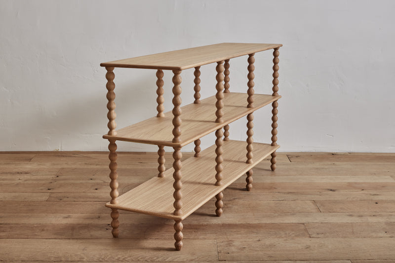 Alfred Newall Bobbin 3-Tier Console - Natural Oak (LA)