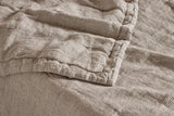 Ticking Stripe Coverlet in Fog (Multiple Sizes)