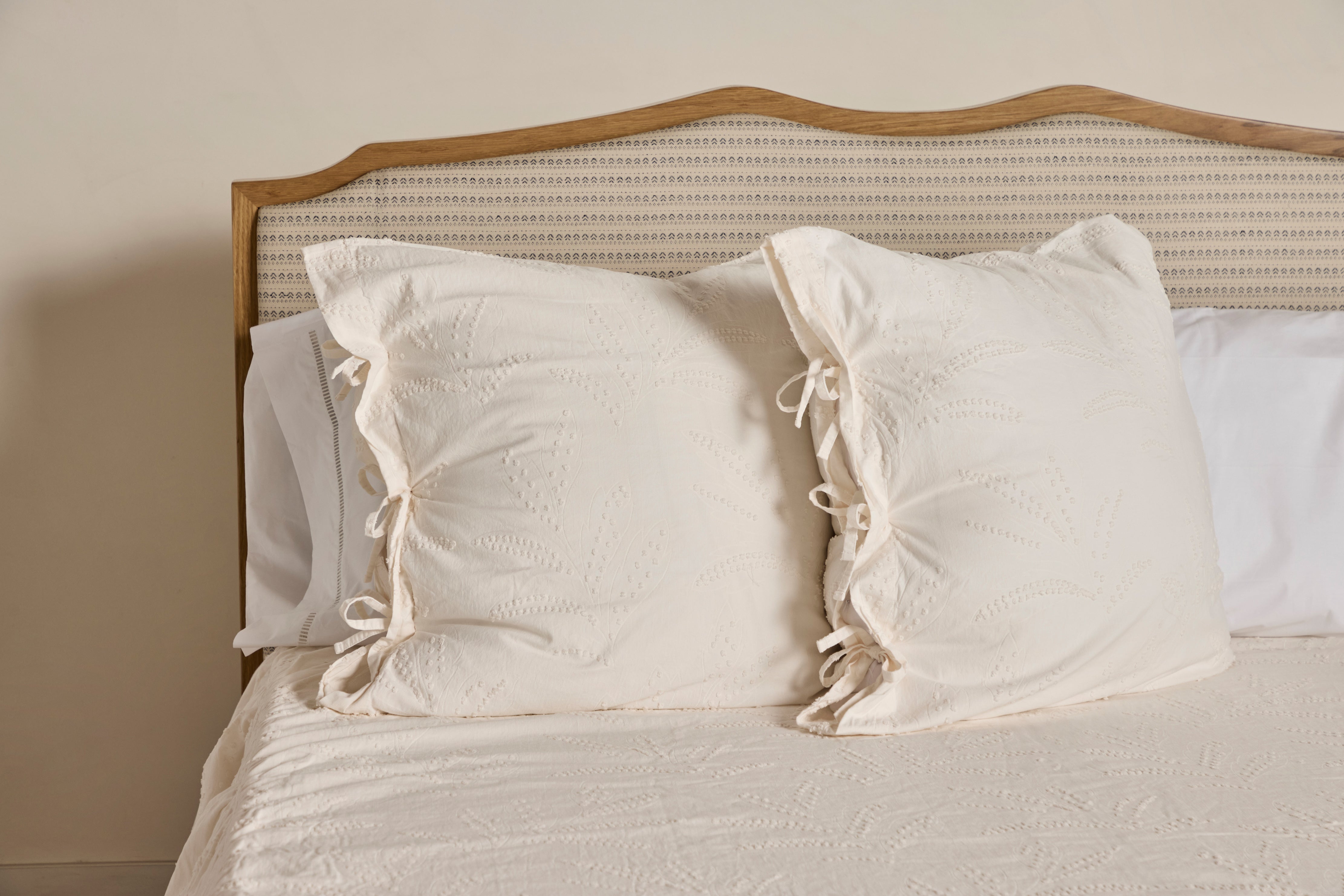 Hazel Ruffled Shams in Natural