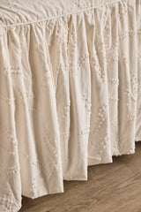 Hazel Ruffled Coverlet in Natural