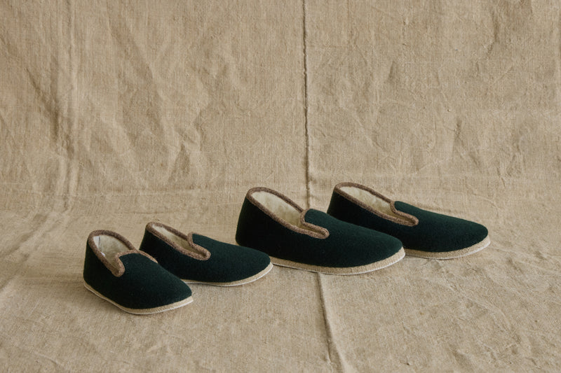 Charentaises Slippers in Vert