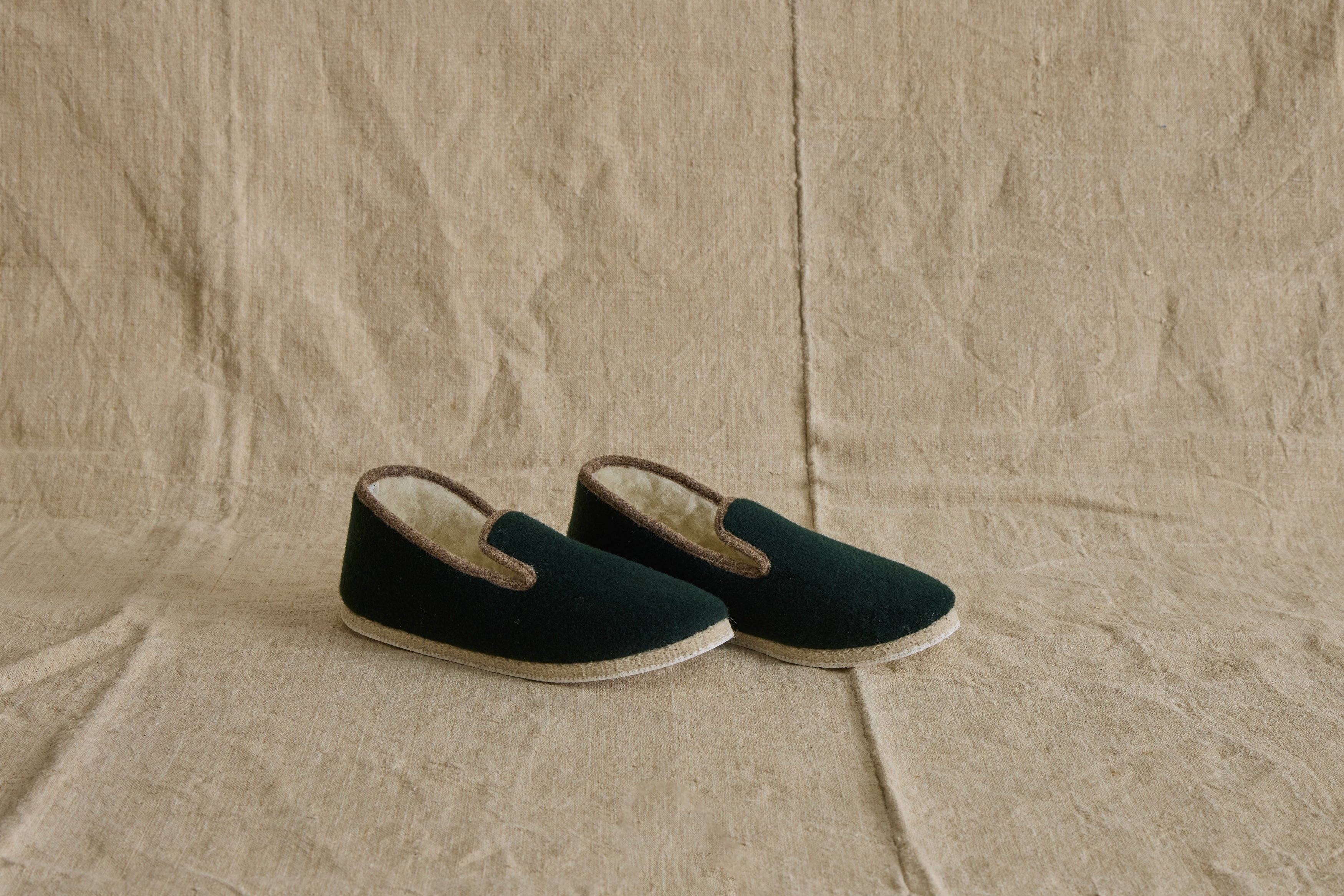 Charentaises Slippers in Vert