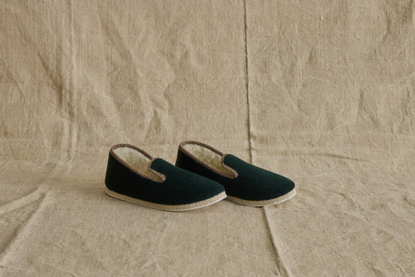Charentaises Slippers in Vert