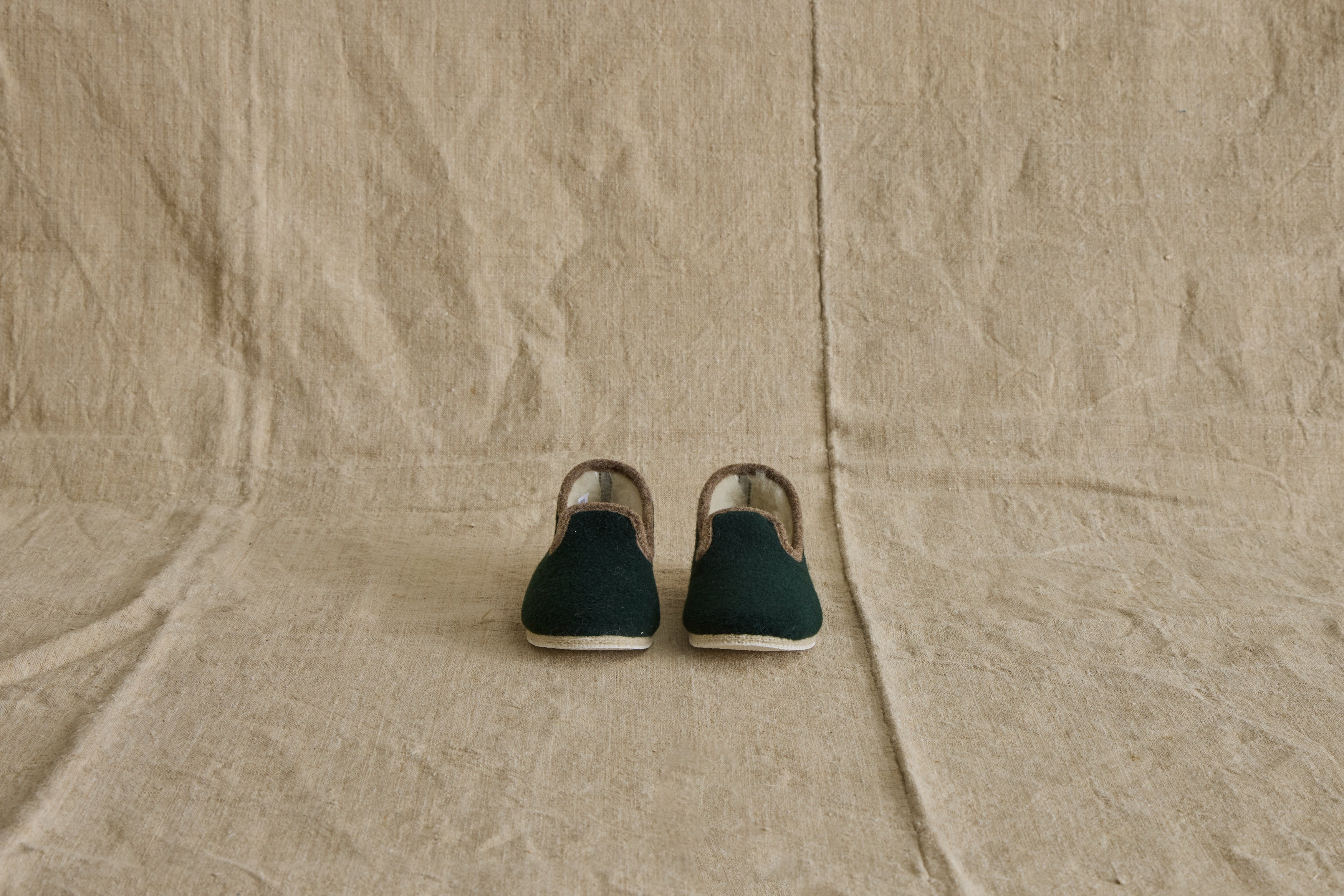 Children's Charentaises Slippers in Vert