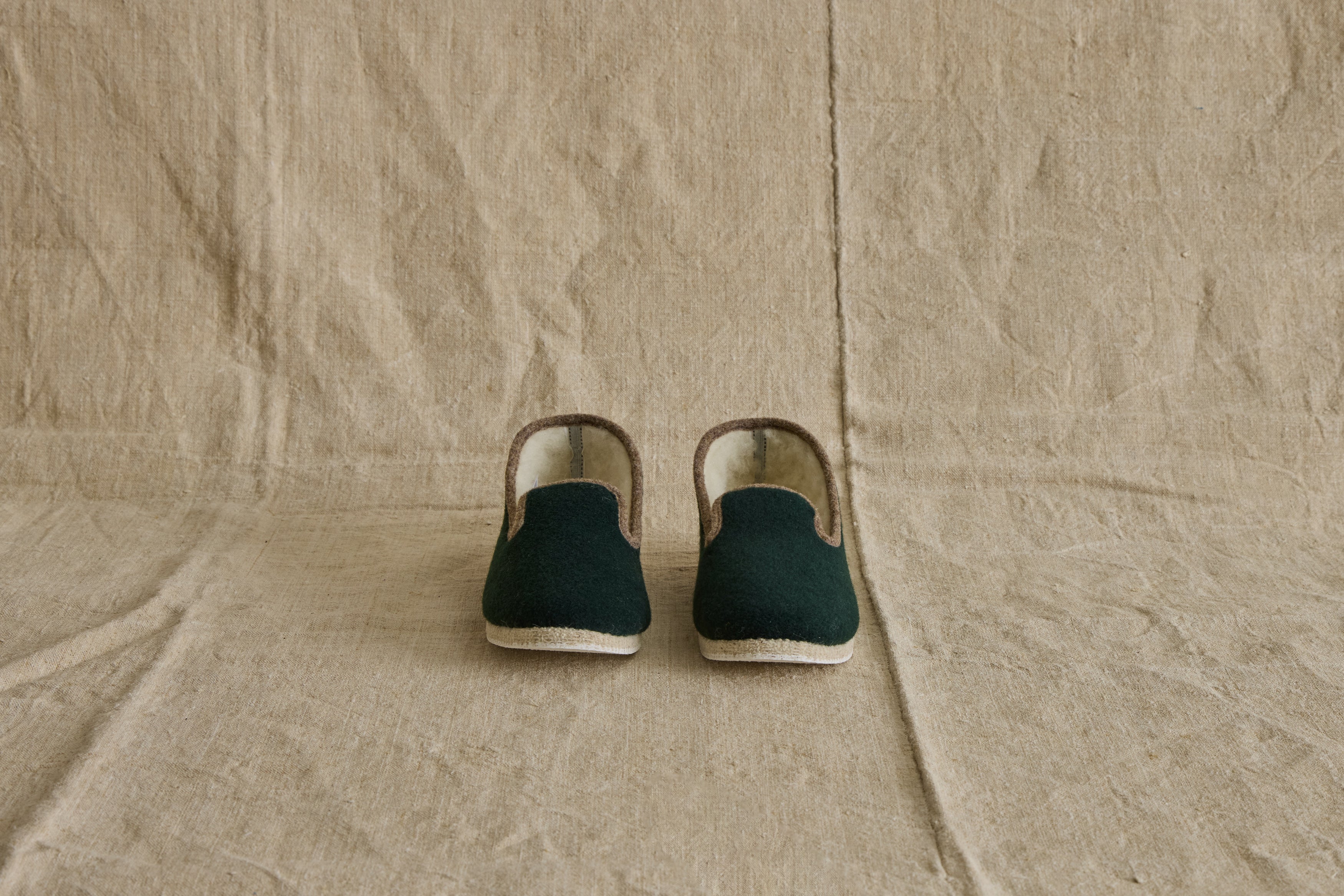 Charentaises Slippers in Vert