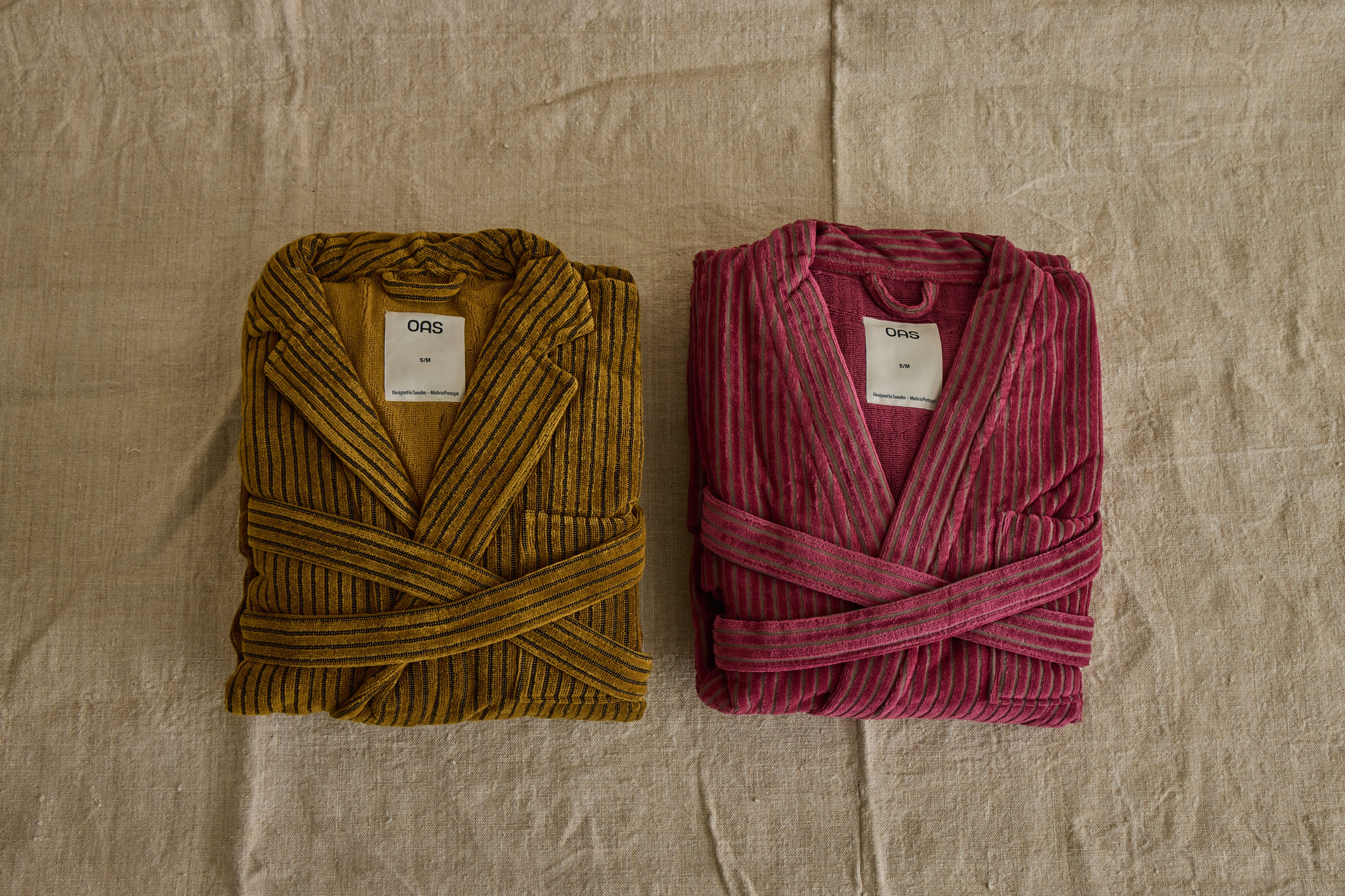 Striped Velour Bath Robes