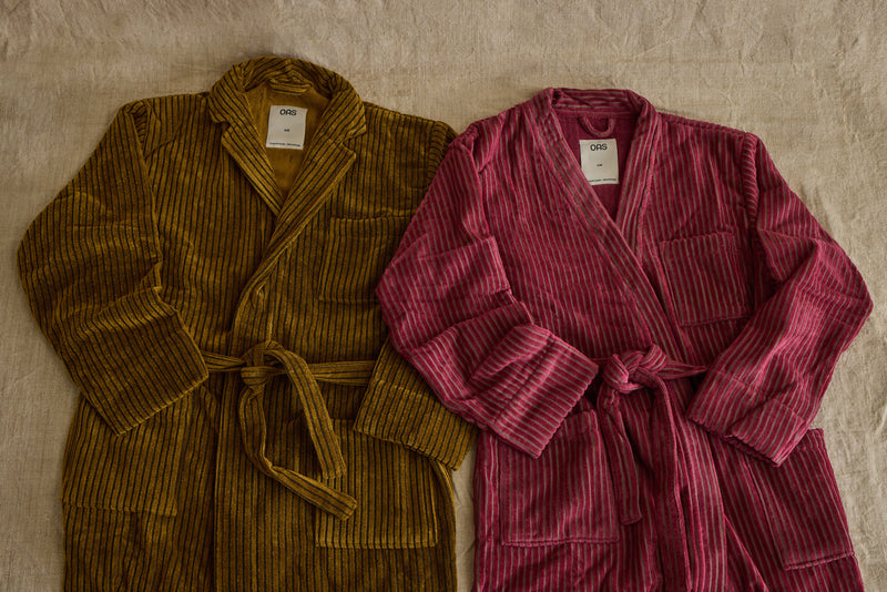 Striped Velour Bath Robes
