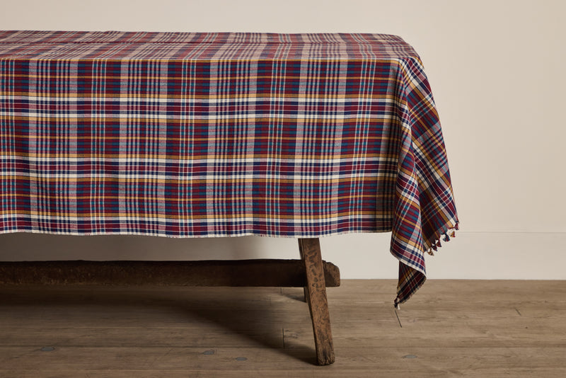 Heather Taylor Home, Patrician Plaid Tablecloth