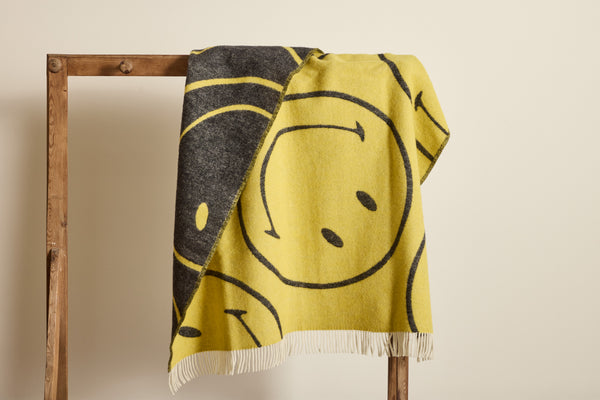 Wool Smiley Blanket