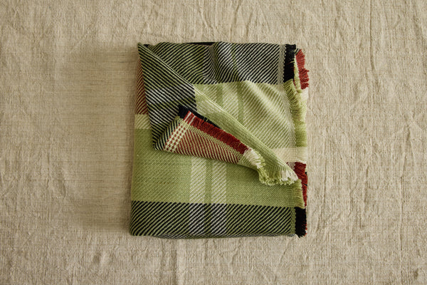Basil Plaid Throw