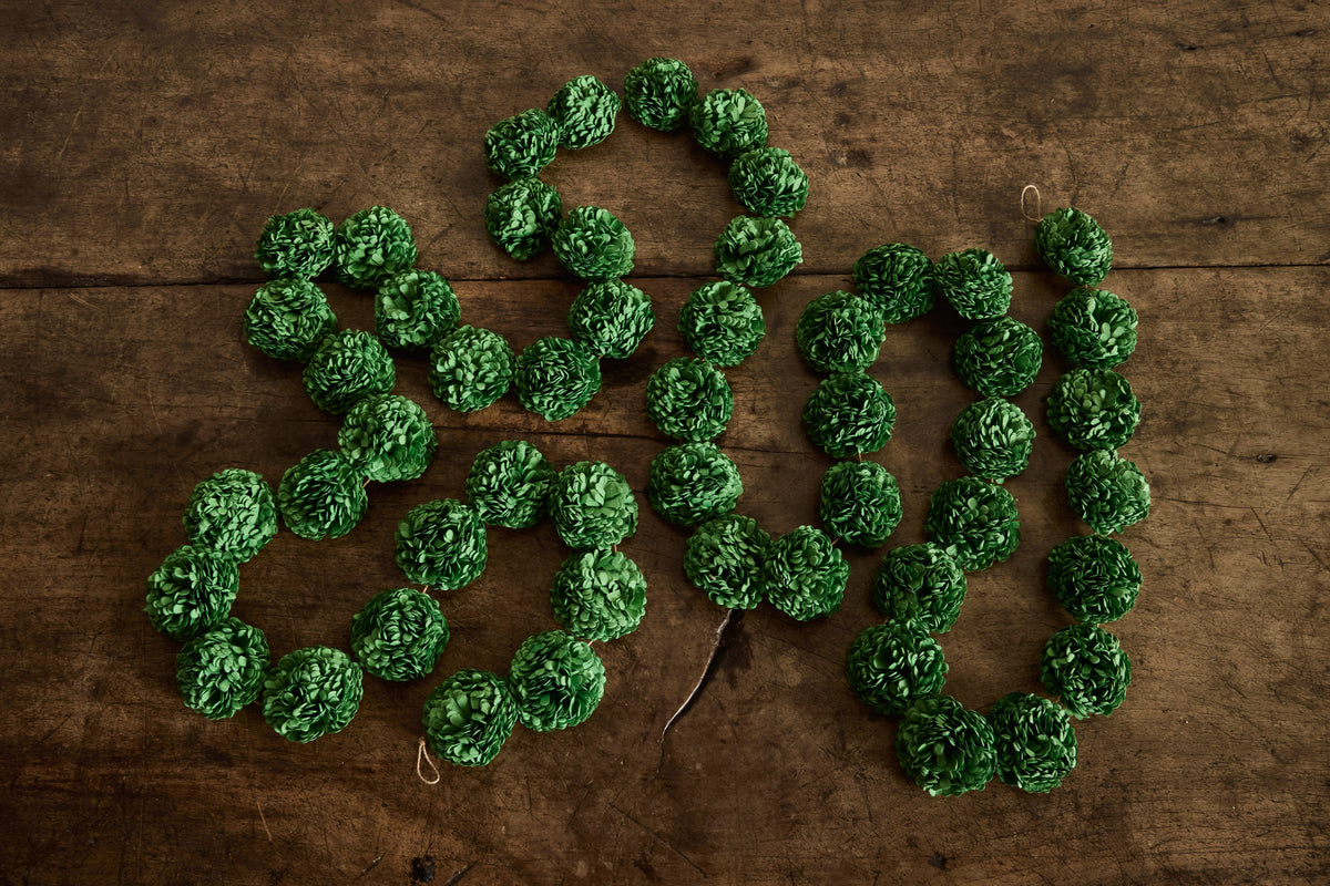 Paper Garland in Balsam Green