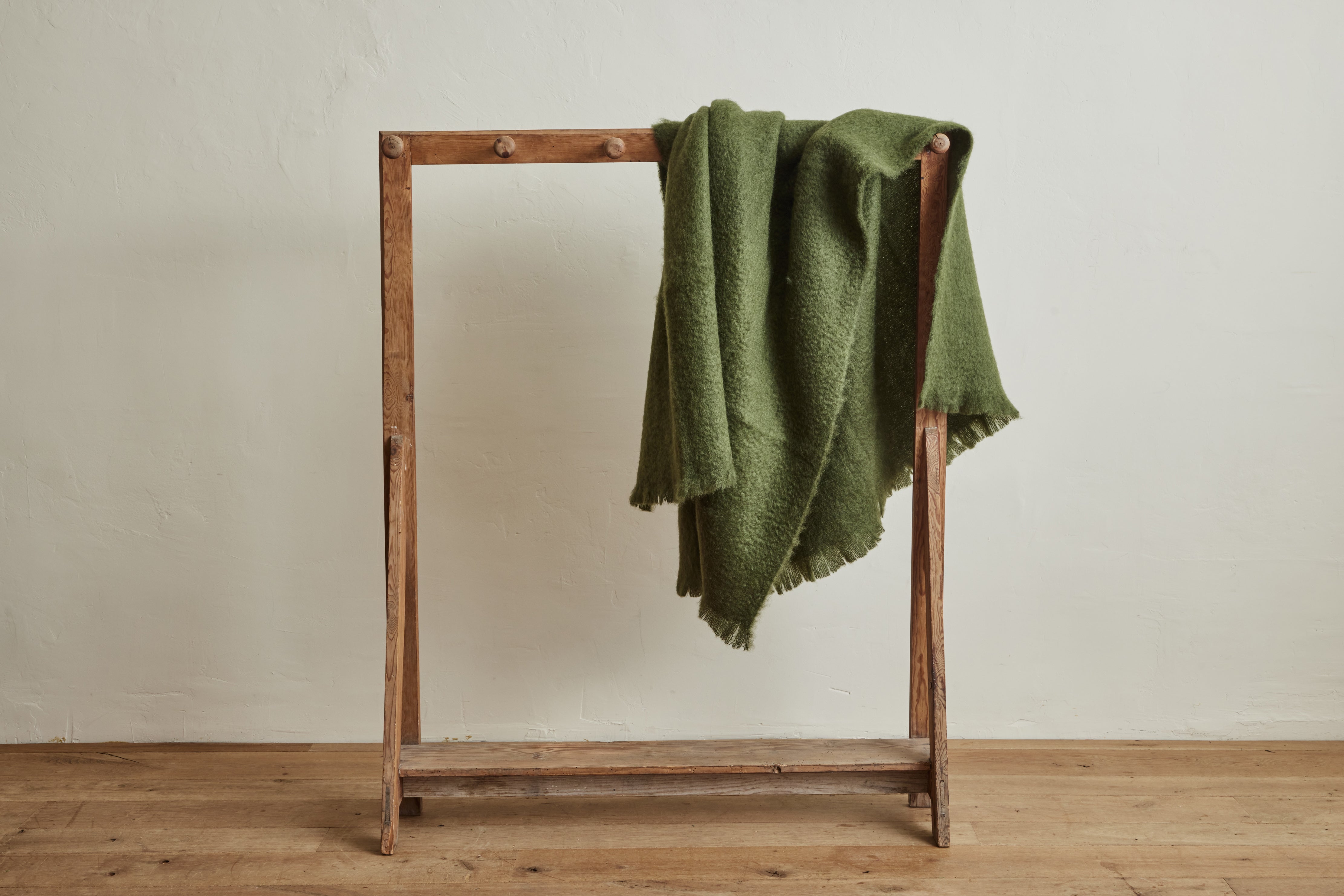 Nickey Kehoe Mohair Throw in Spruce