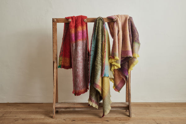 Nickey Kehoe Mohair Throw in Meadow