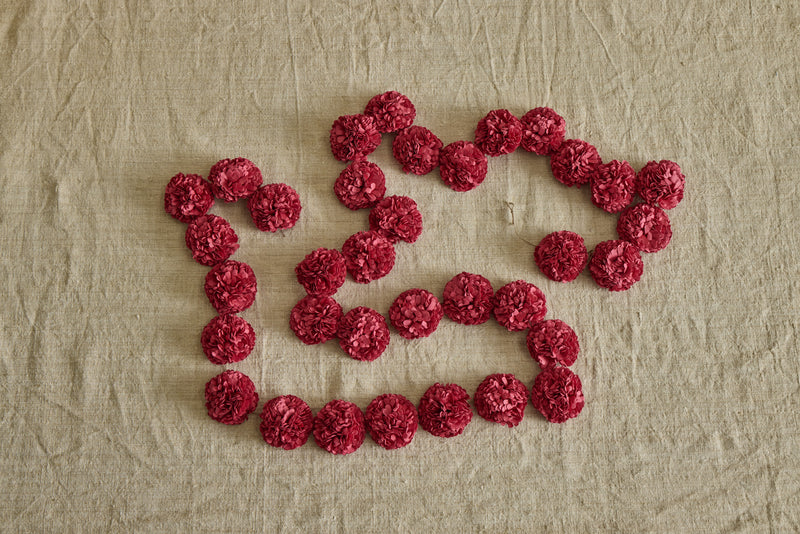 Paper Garland in Camellia Pink