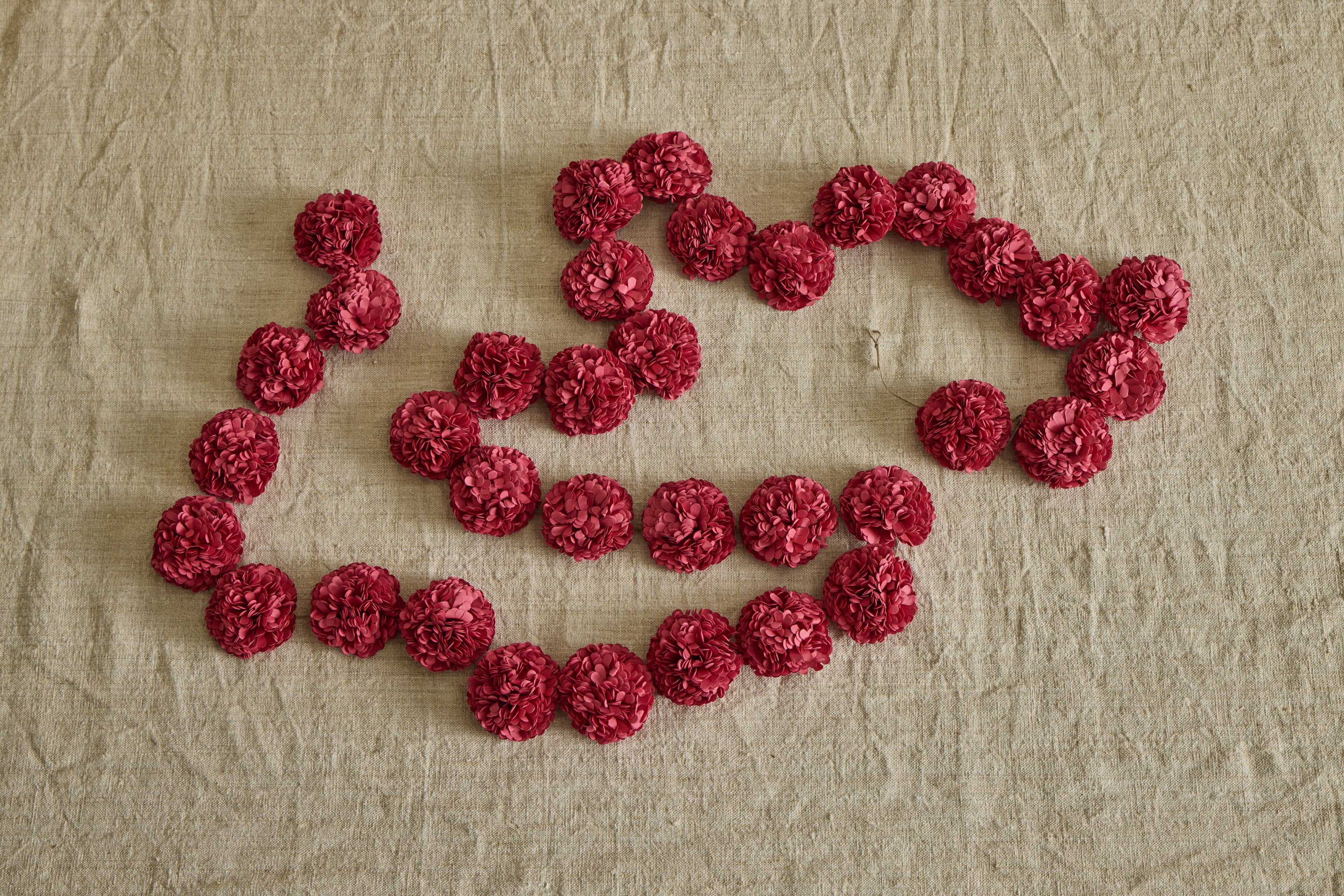 Paper Garland in Camellia Pink