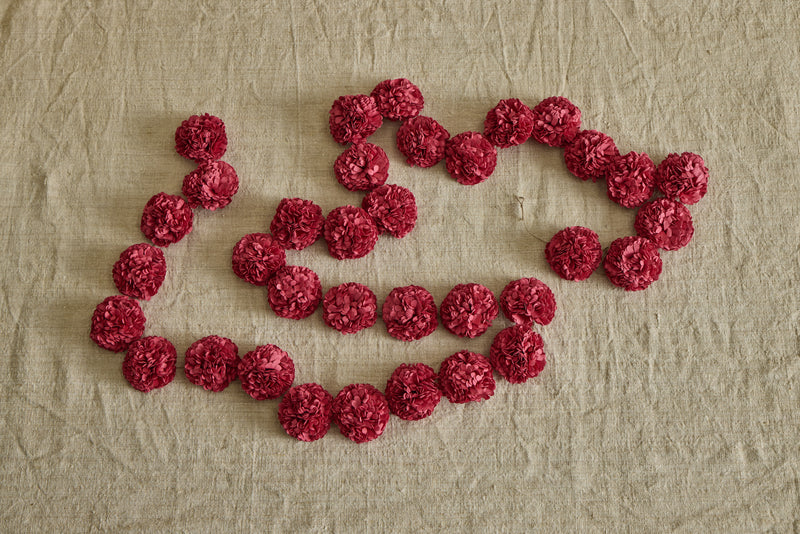 Paper Garland in Camellia Pink
