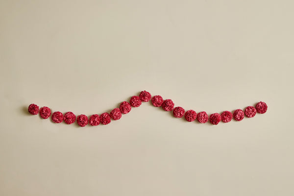 Paper Garland in Camellia Pink