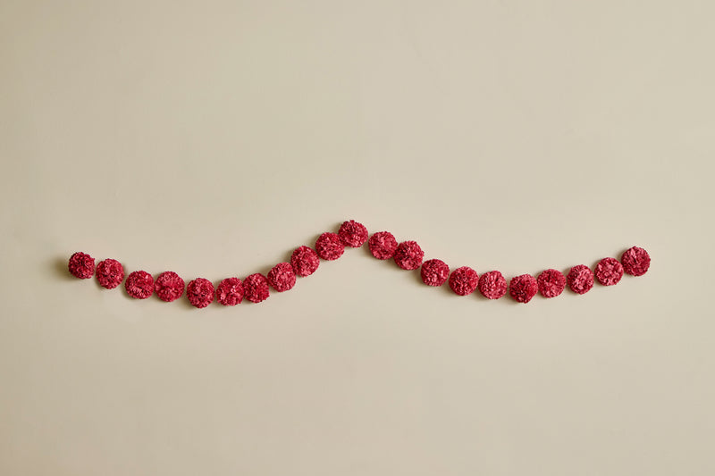 Paper Garland in Camellia Pink