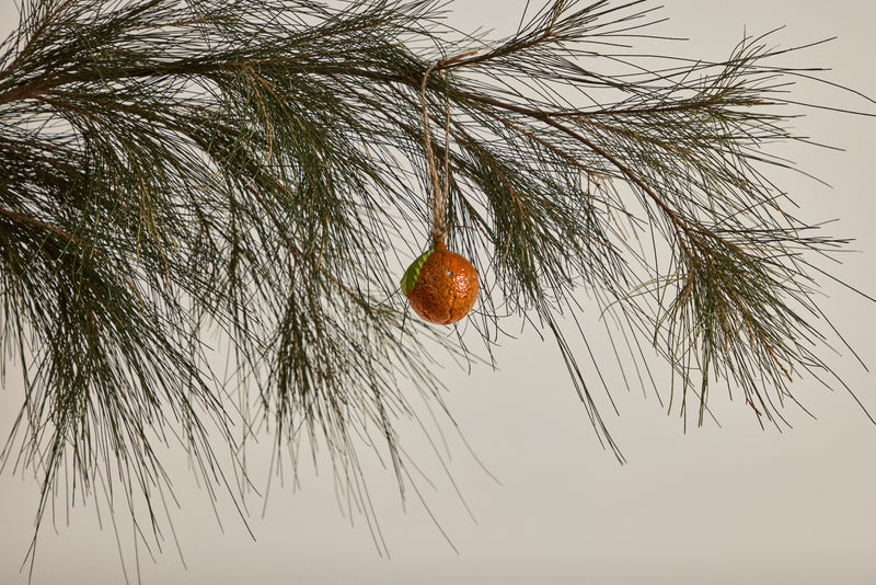 Glass Orange Ornament