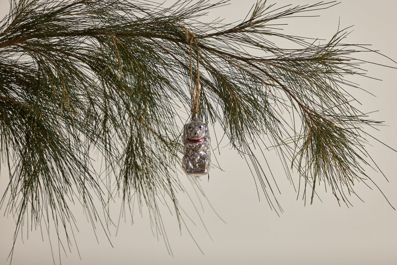 Glass Dog Ornament