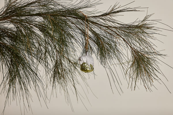 Glass Sheep Ornament