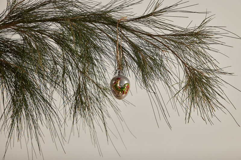 Glass Rooster Ornament