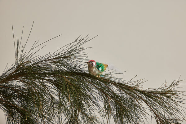 Glass Bird Clip Ornament (Multiple Styles)