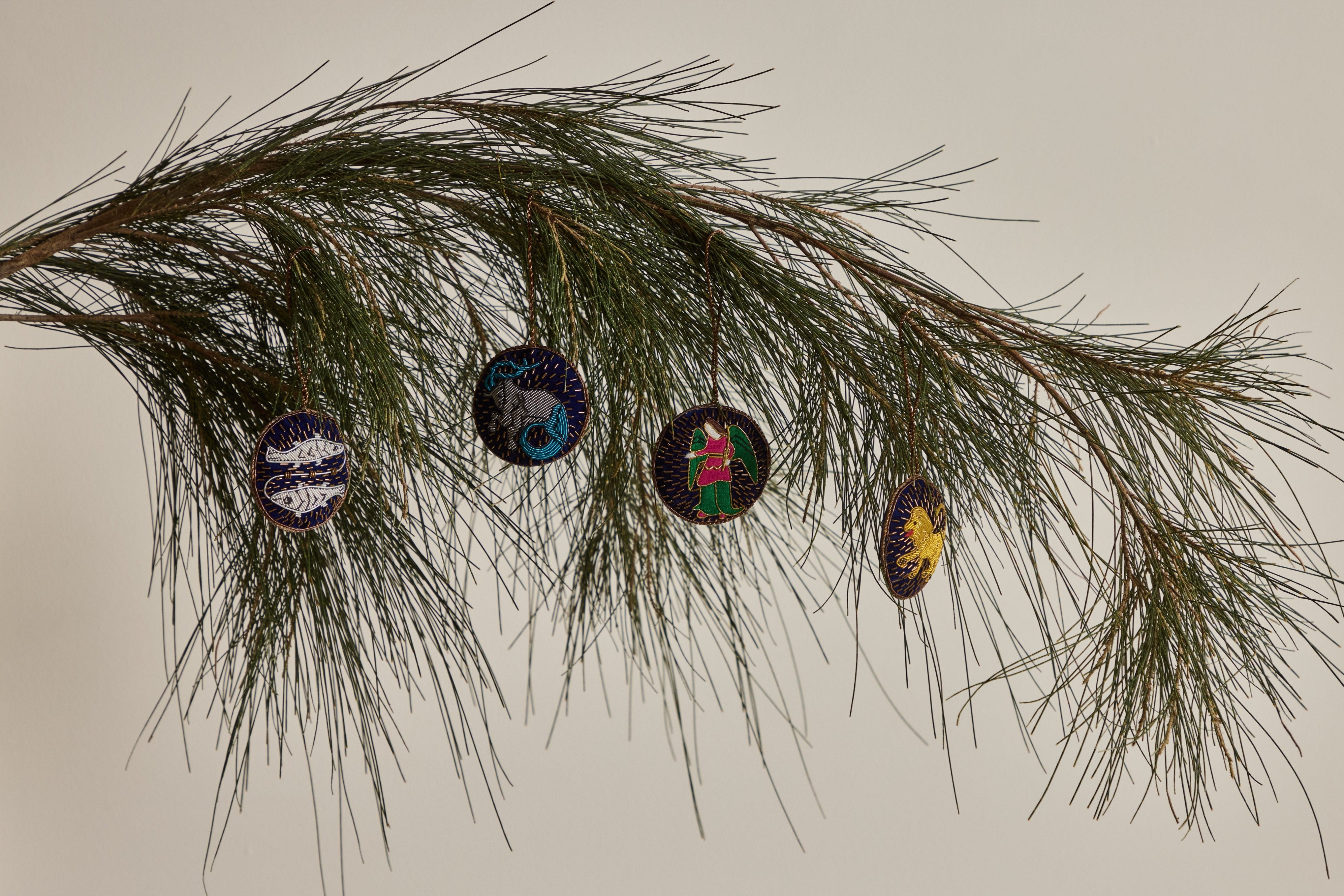 Zodiac Hand Beaded Ornaments