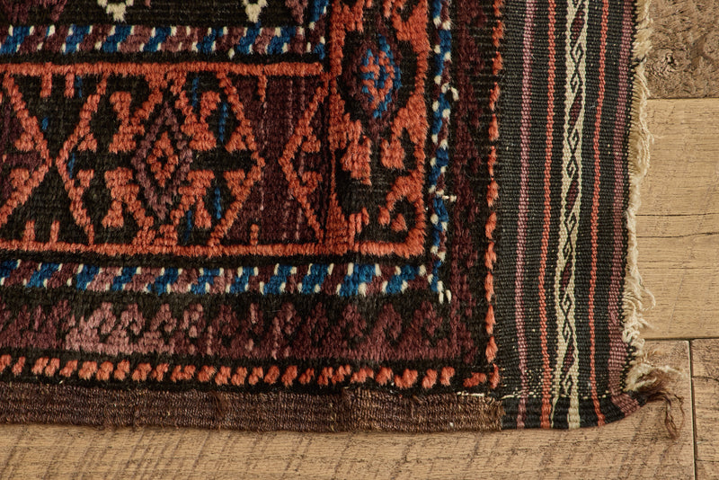 Floral Baluch Rug 3'1 X 4' – Nickey Kehoe Floral Baluch Rug 3'1 X 4' – Nickey Kehoe