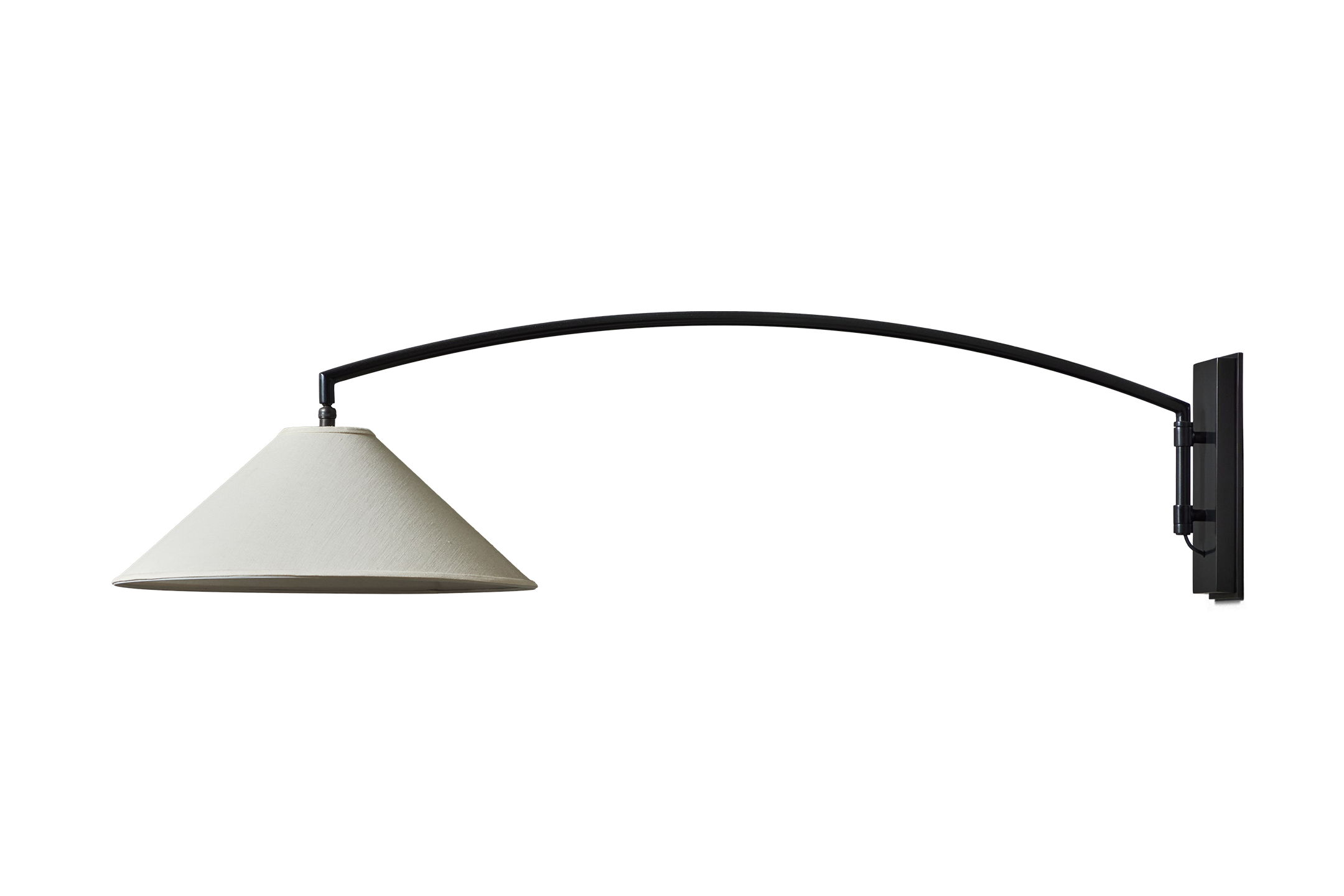 Shown in Eggshell Linen & Blackened Steel, 48 in.