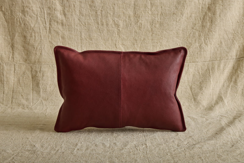 Cherry Leather Pillow