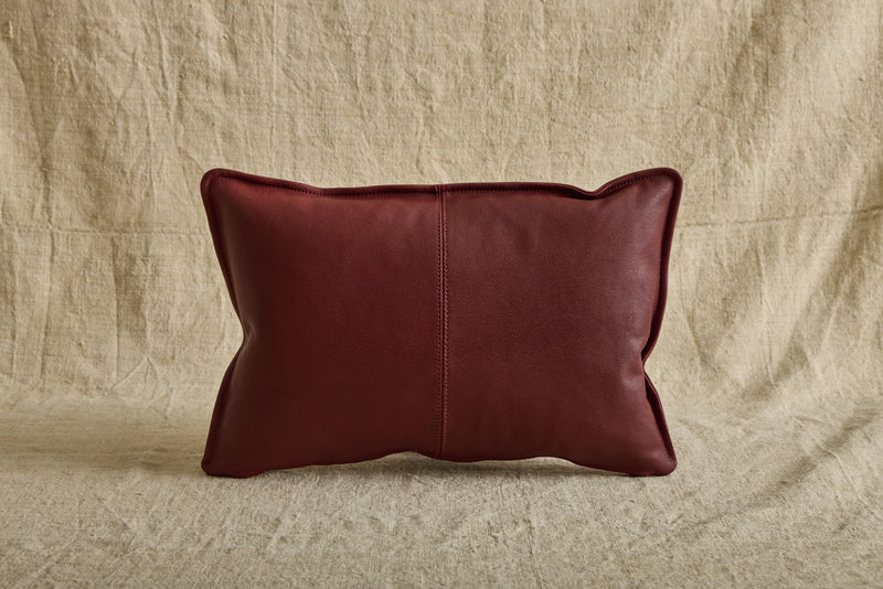 Cherry Leather Pillow