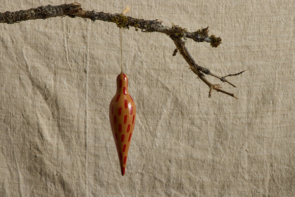 Painted Long Dropper Ornament, Dash Drop