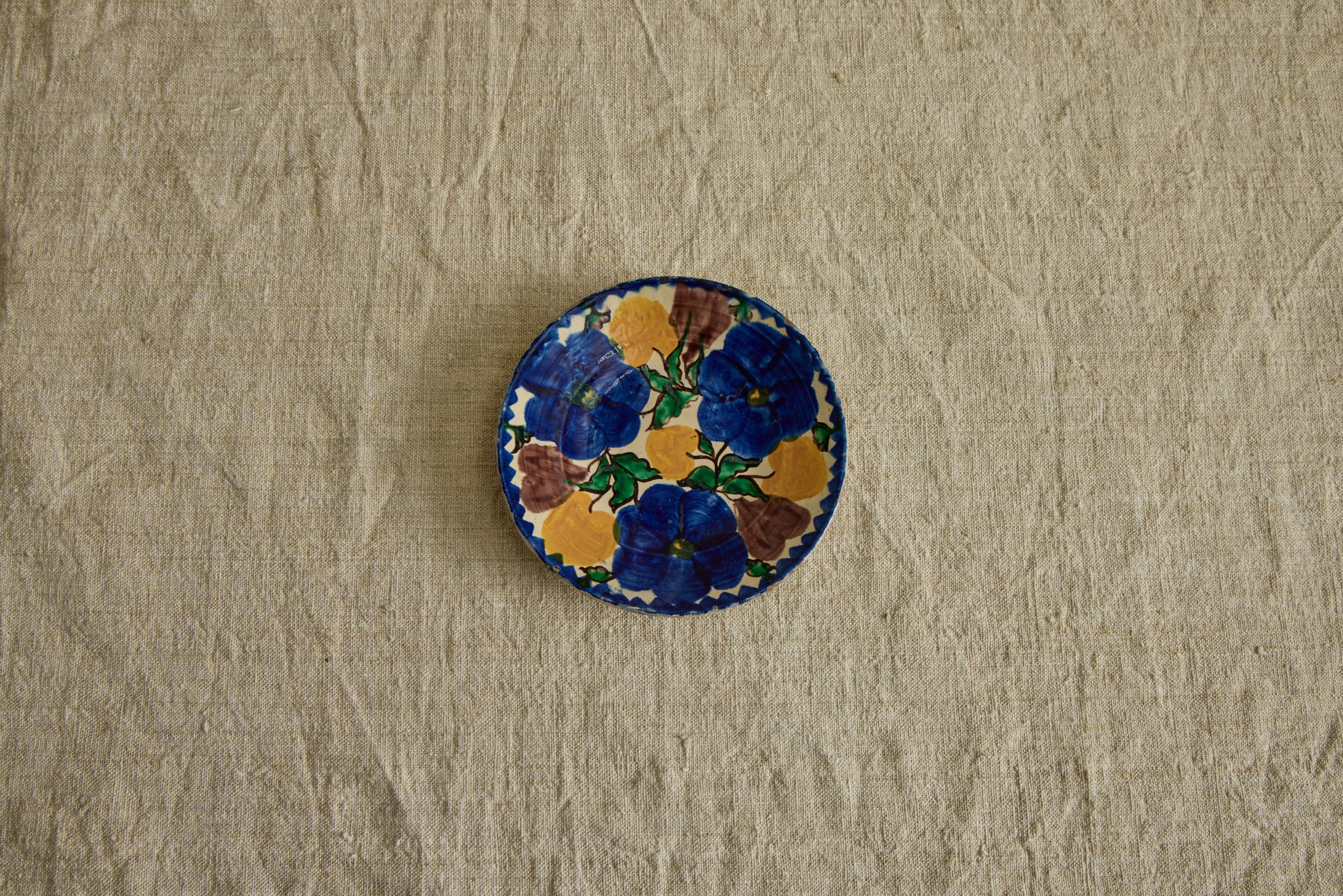 Oaxacan Floral Painted Plate