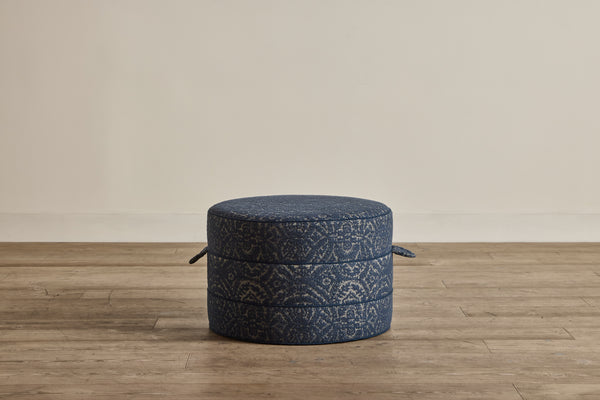 Nickey Kehoe 24" Round Hassock - In Stock (NYC)