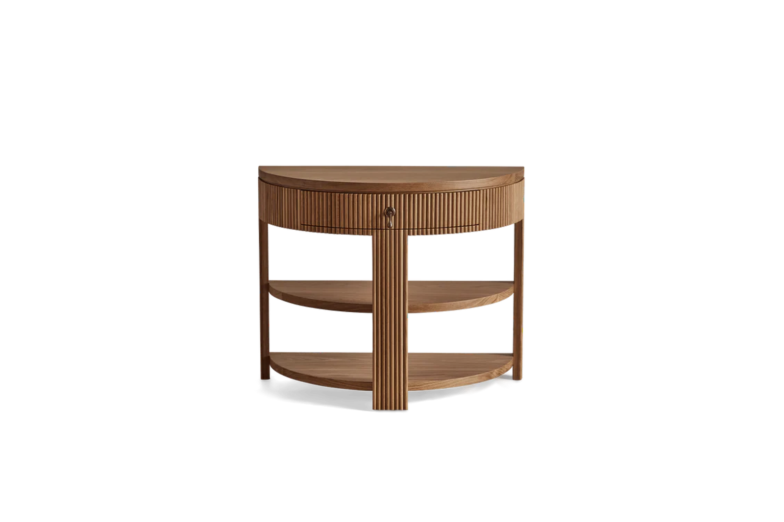Demilune Side Table, Wood Top – Nickey Kehoe