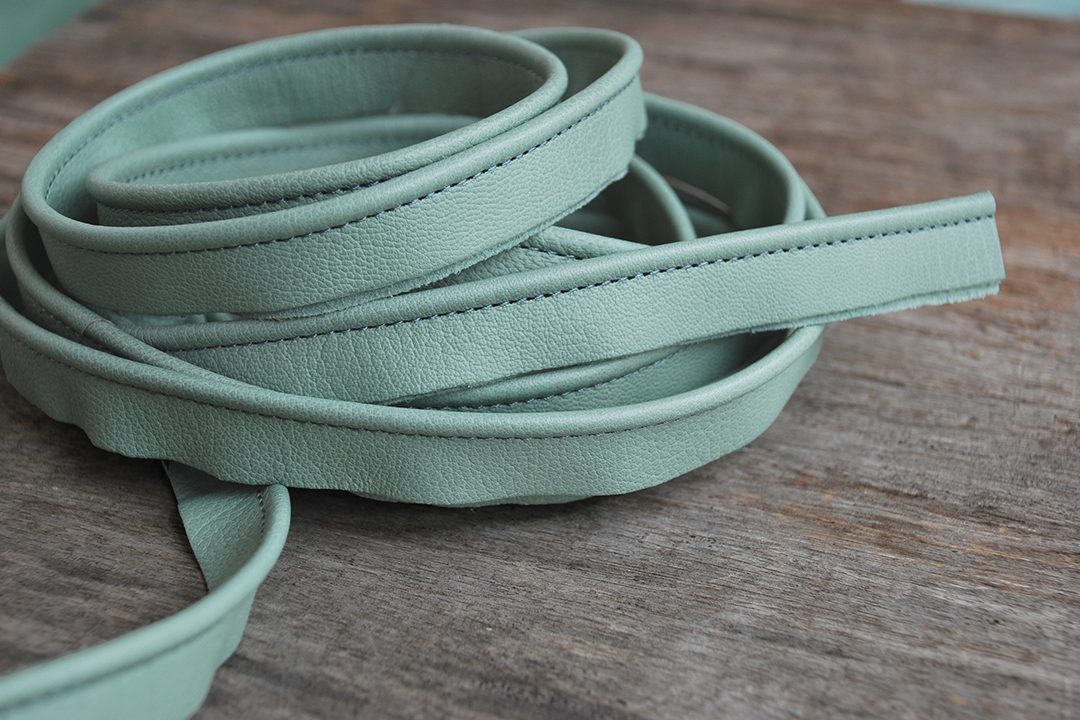 Fine Leather Piping, Duck Egg