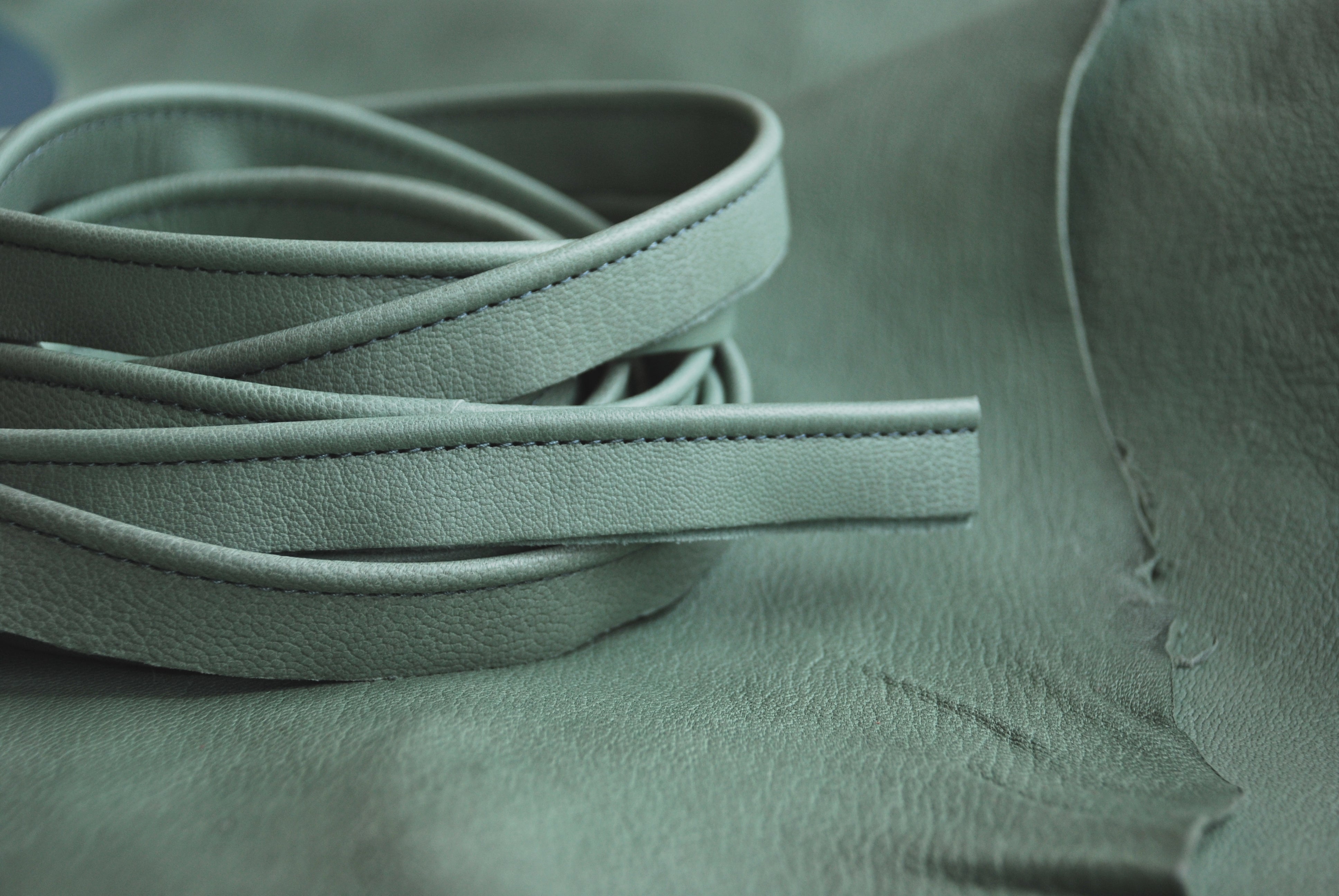 Fine Leather Piping, Duck Egg