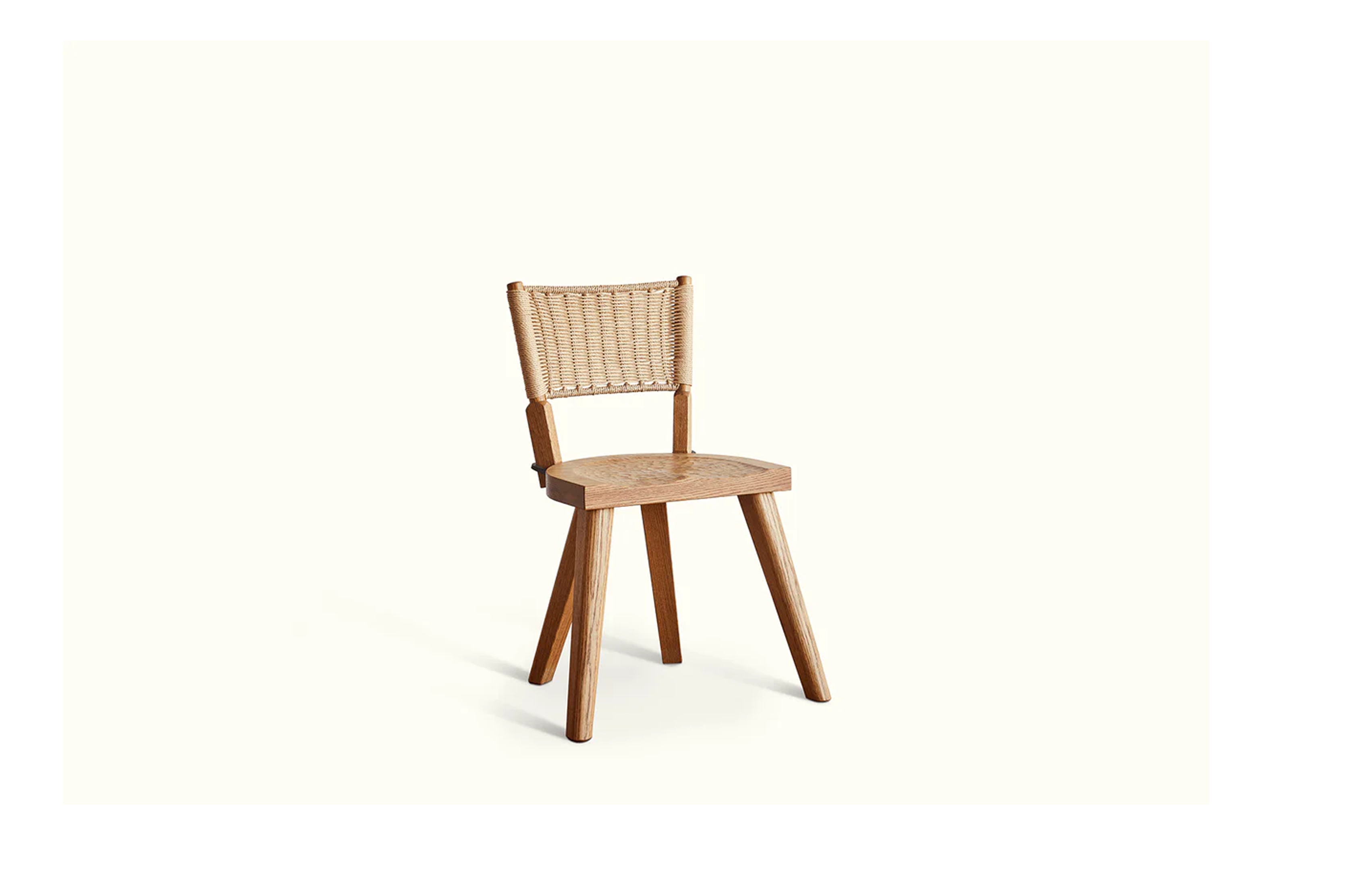 Cord Back Four Leg Chair