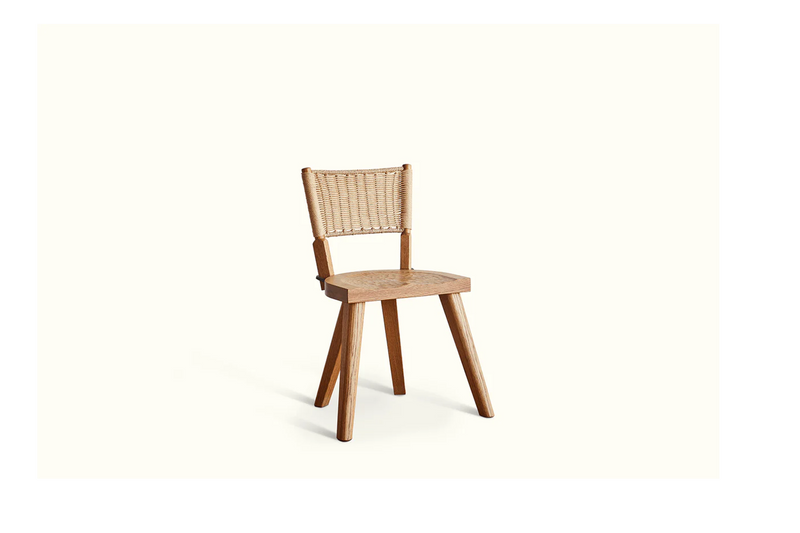 Cord Back Four Leg Chair