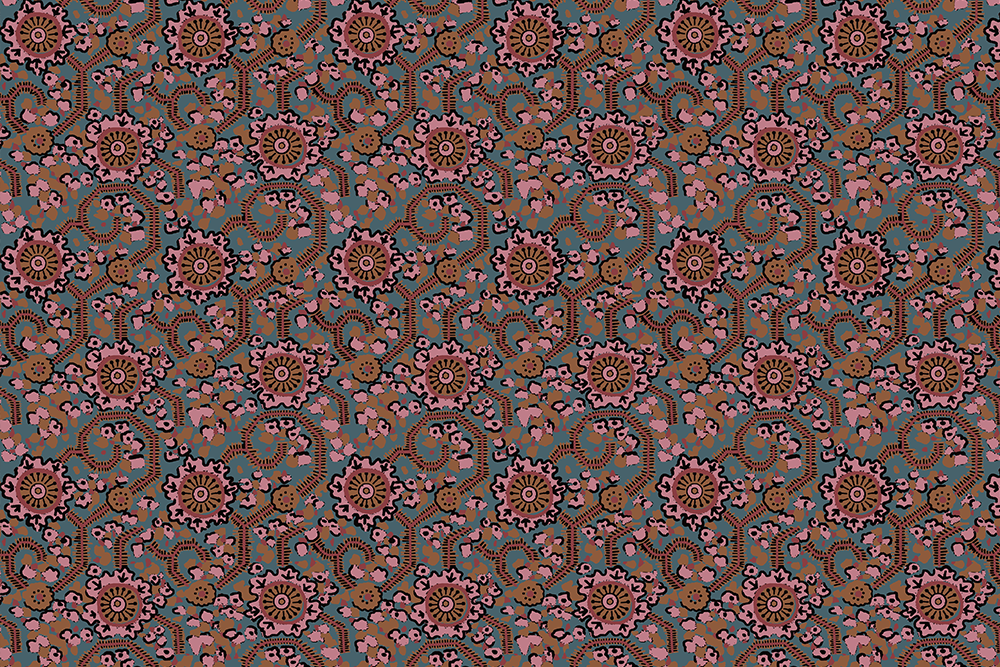 Floral Maze Wallpaper (Multiple Colors)