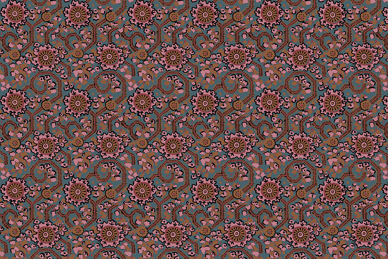 Floral Maze Wallpaper (Multiple Colors)