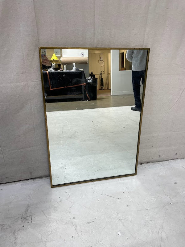 VTG BRASS WALL MIRROR